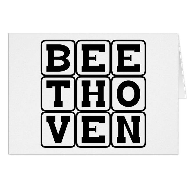 Ludwig Van Beethoven, Composer (Front Horizontal)