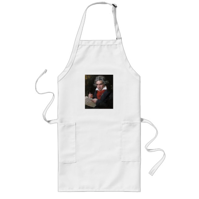 Ludwig van Beethoven composing Missa Solemnis Long Apron (Front)