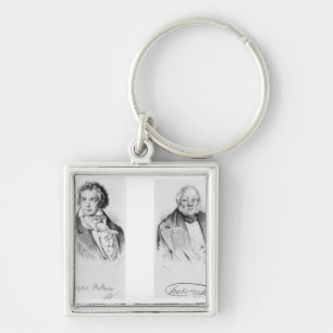 Ludwig van Beethoven & Francois-Antoine Habeneck Keychain