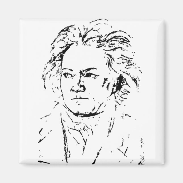 Ludwig van Beethoven Magnet (Front)