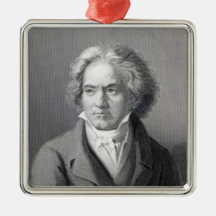 Ludwig van Beethoven Metal Ornament