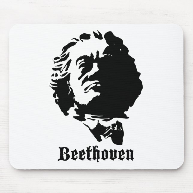 Ludwig van Beethoven Mouse Pad (Front)