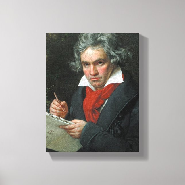 Ludwig van Beethoven Portrait Canvas Print (Front)