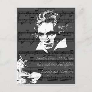 Ludwig van Beethoven Postcard