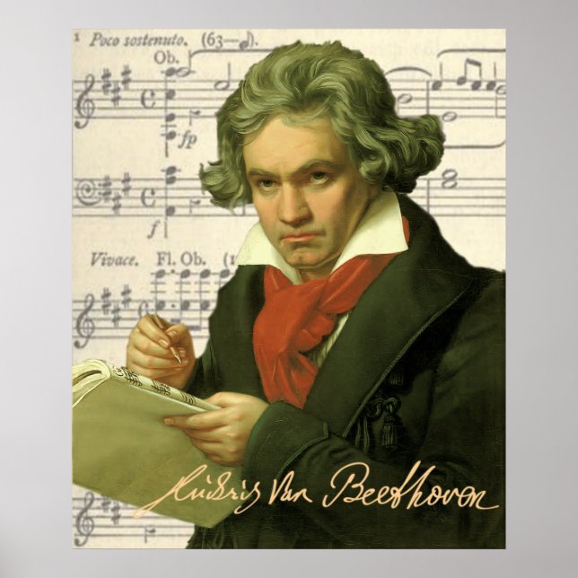 Ludwig Van Beethoven Poster (Front)
