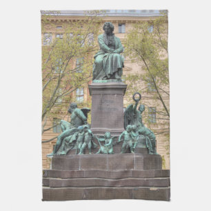 Ludwig Van Beethoven Statue Kitchen Towel