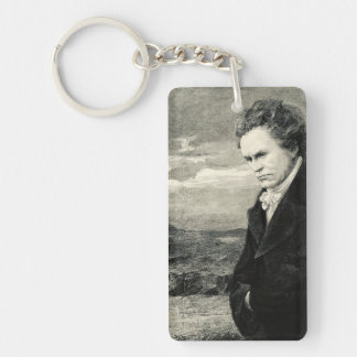 Ludwig Van Beethoven Vintage Portrait Keychain