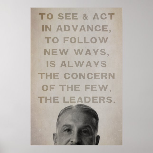 Ludwig von Mises Leaders Print (Front)