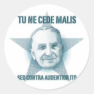 Ludwig von Mises - Sticker Tu Ne Cede Malis