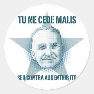 Ludwig von Mises - Sticker Tu Ne Cede Malis