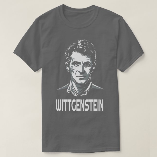 Ludwig Wittgenstein Austrian Philosopher T-Shirt (Design Front)