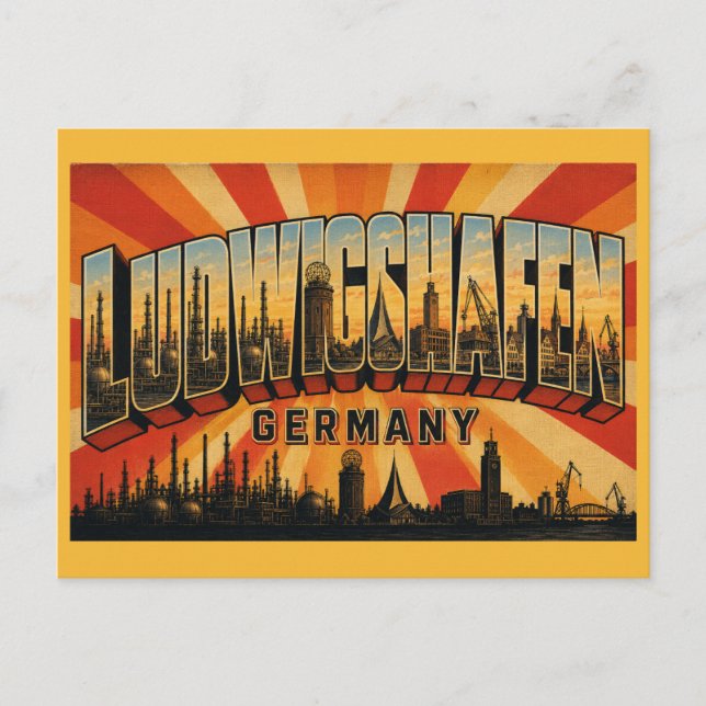 Ludwigshafen Germany BASF Postcard (Front)