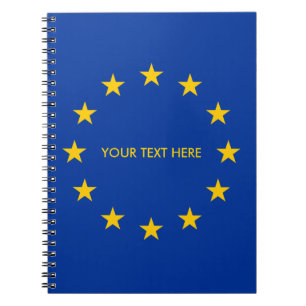 L'UE d'Union européenne marquent le carnet de