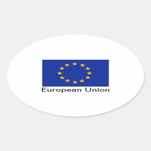 L'UE marquent les autocollants ovales