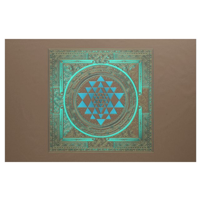 Lueur de l'eau de Sri Yantra - tissu (Yard)