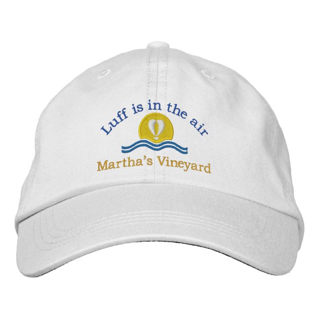 Luffers Sunset_Luff in the air_Martha's Vineyard Embroidered Hat (Front)