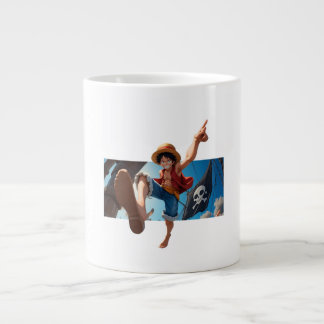 Luffy and the Pirate  Large Coffee Mug