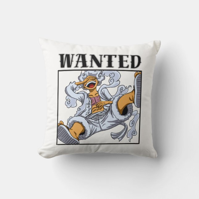  luffy gear 5 throw pillow (Front)