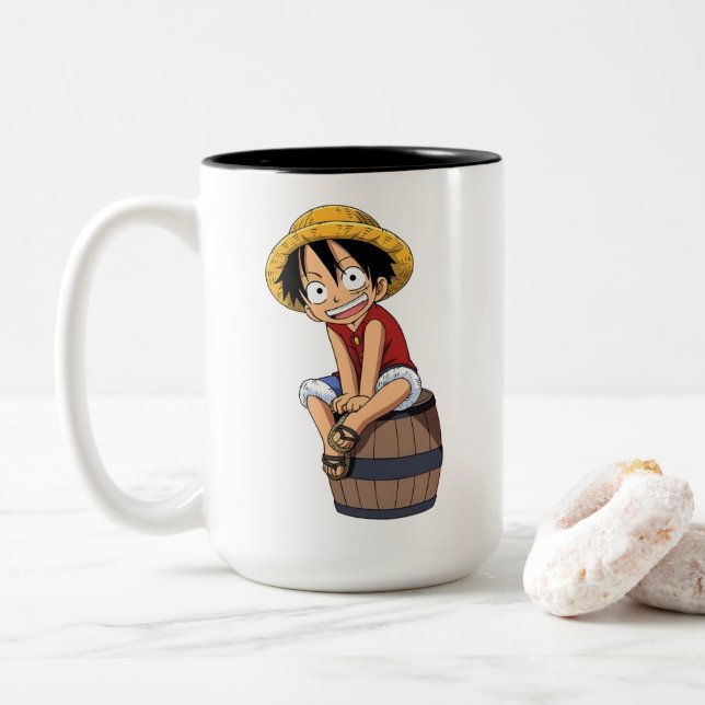 Luffy One Piece Mug (With Donut)