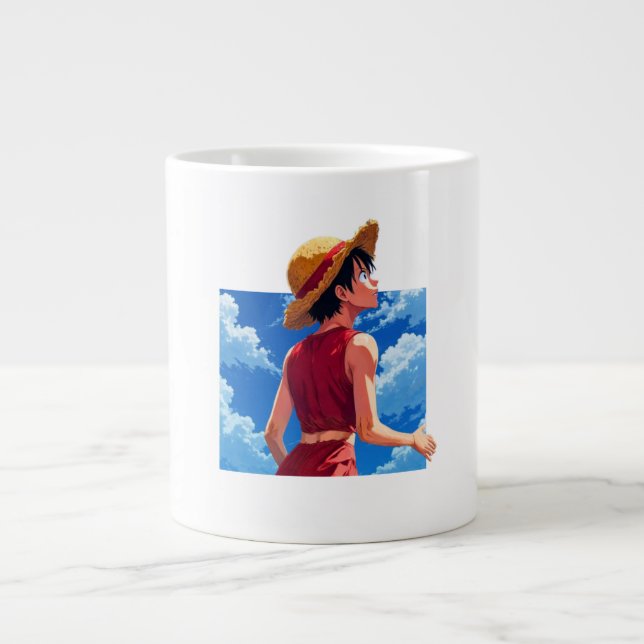 Luffy Pointing Anime Graphic Mug (Front)