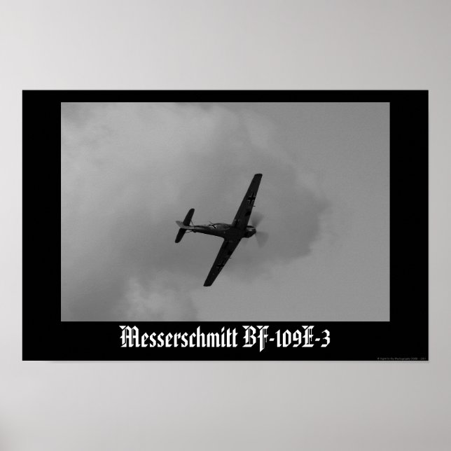 Luftwaffe Bf-109 E-3 Poster (Front)