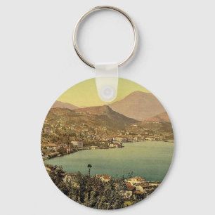 Lugano, from San Salvatore, Tessin, Switzerland vi Keychain