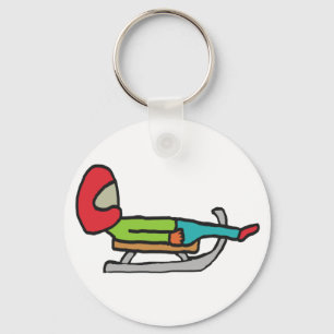 Luge Keychain