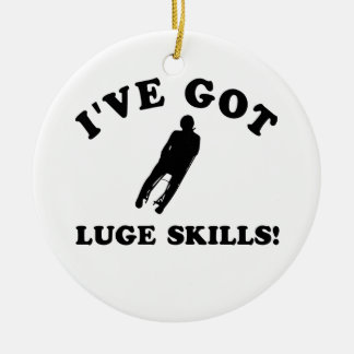 luge skill gift items ceramic ornament