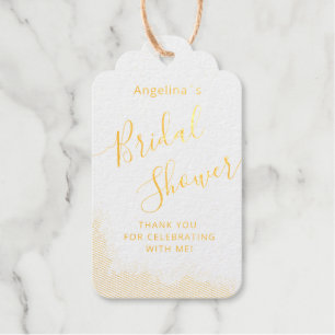 Luggage Foil Gift Tag for a bridal shower