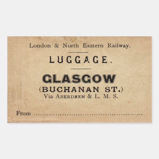 Luggage Glasgow Sticker (Front)