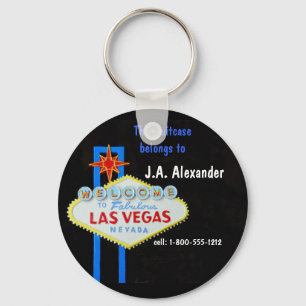 Luggage I.D. Tag Las Vegas Keychain