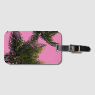 Luggage Palm Pink Luggage Tag