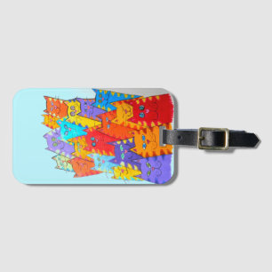 Luggage Tag 004 - Cat Pack