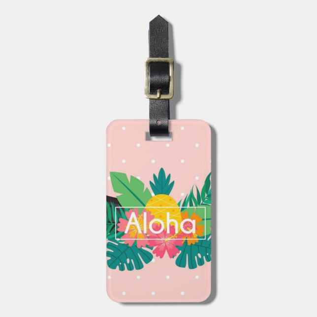 Luggage Tag Aloha (Front Vertical)