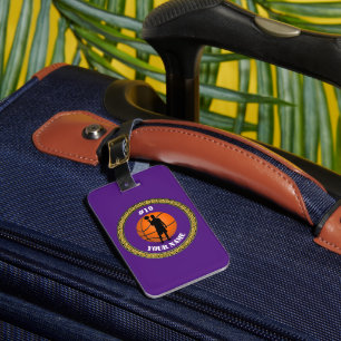 Luggage Tag Basketball Player - Add Name & Number