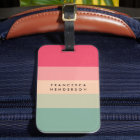 Luggage Tag | Custom Colorblock Travel Bag Tags