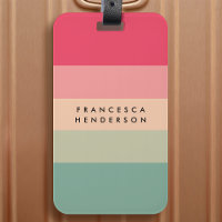 Luggage Tag | Custom Colorblock Travel Bag Tags