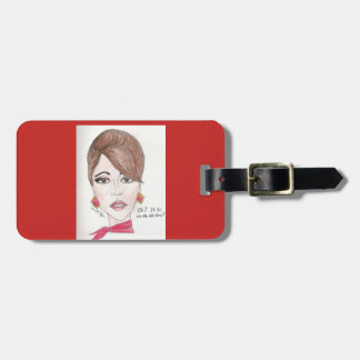 Luggage tag. Flight attendant themed Luggage Tag