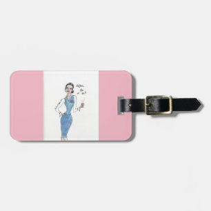 Luggage tag. Flight attendant themed Tag