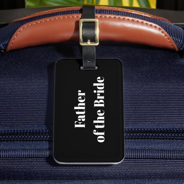 Luggage tag for Father of the Bride (Front Insitu 2)
