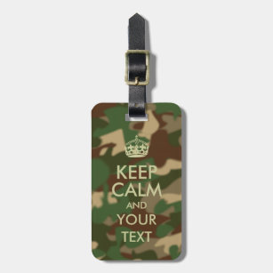 G1263 Army Camo Camoflage Luggage Suitcase Baggage Tag Green 