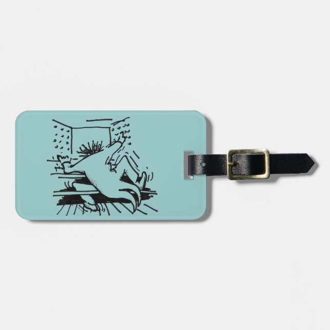 Luggage tag for organists (Front Horizontal)