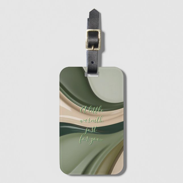 Luggage tag in stylish graphic (Front Vertical)