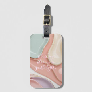 Luggage tag in stylish graphic