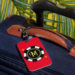 Luggage Tag - Poker Personalized (add initial)