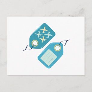Luggage Tag Postcard