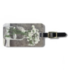 Luggage tag - still life flowers