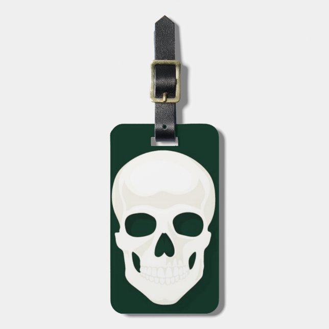 Luggage Tag w/ leather strap Stand out (Front Vertical)
