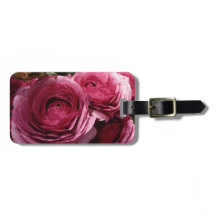 Luggage Tag with beautiful bright flowers