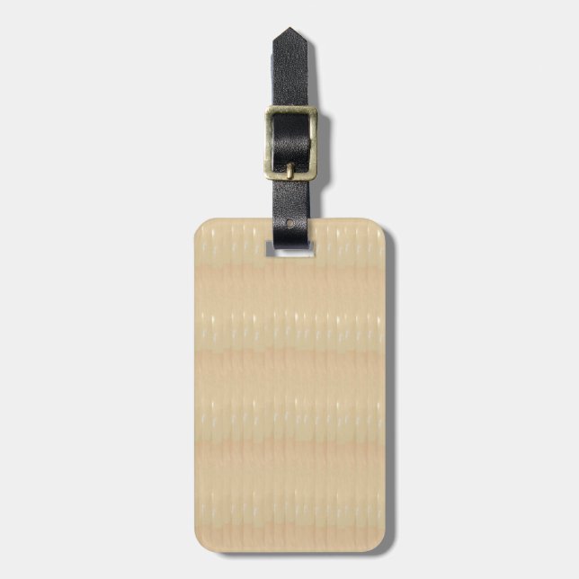 Luggage Tag with Leather Strap (Front Vertical)